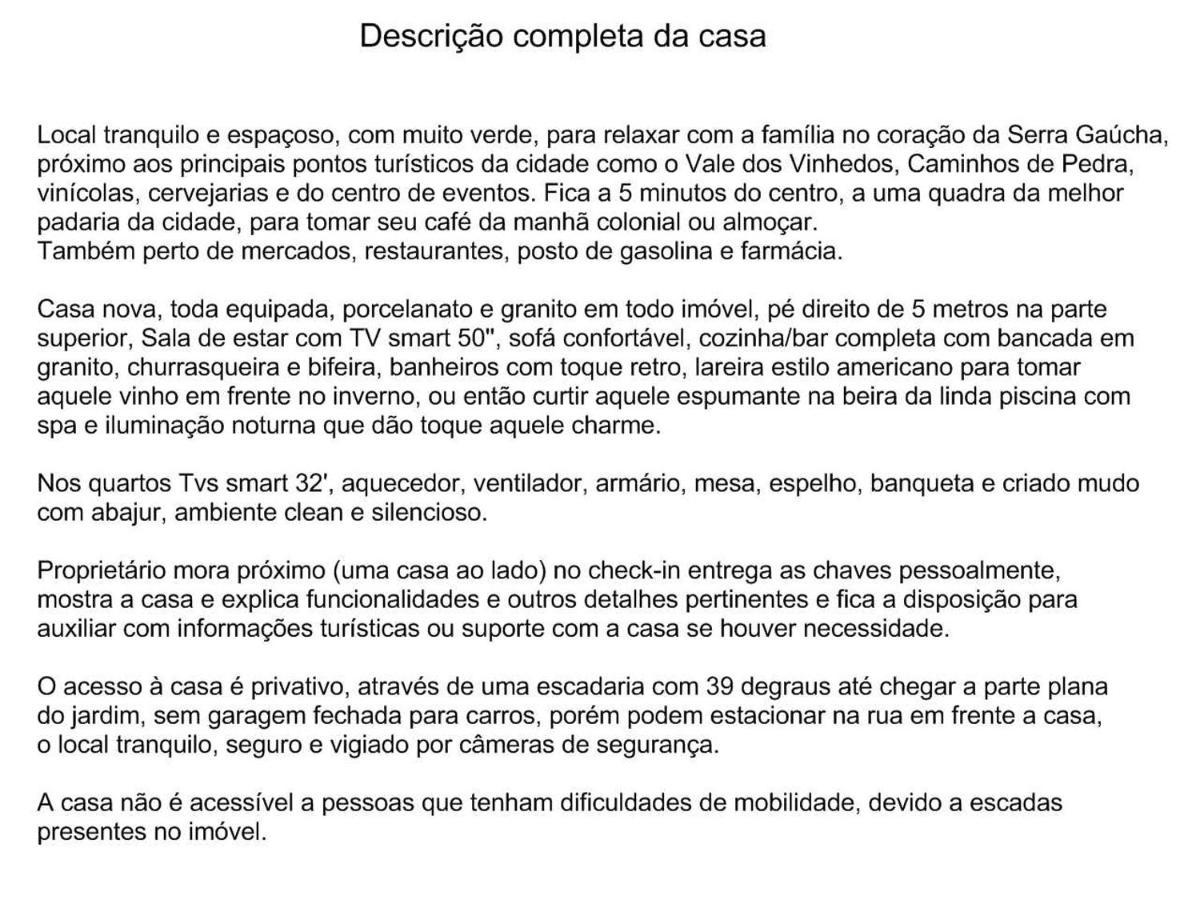 Сasa de vacaciones Casa Da Piscina, - Serra Gaúcha Bento Gonçalves